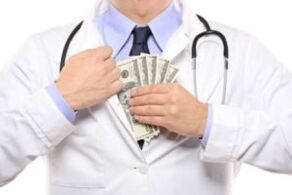 The doctor received money for a penis enlargement surgery